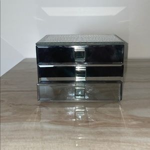 3 Drawer Mirrored Jewelry Box